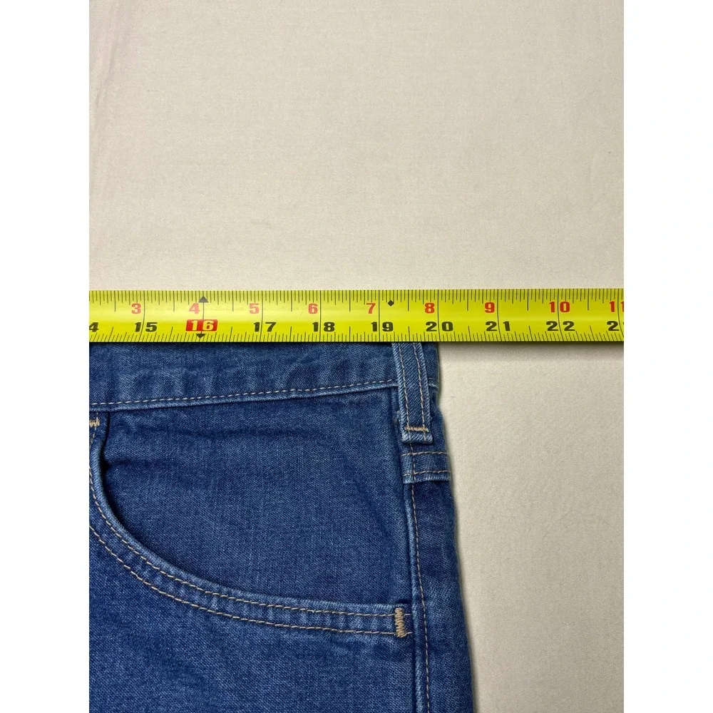 Carhartt FRB100 DNM Flame Resistant Relaxed Fit Work Jeans Mens 40x32 Blue Denim